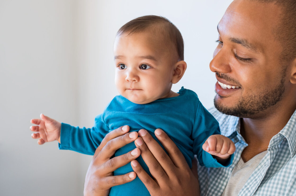 father and baby